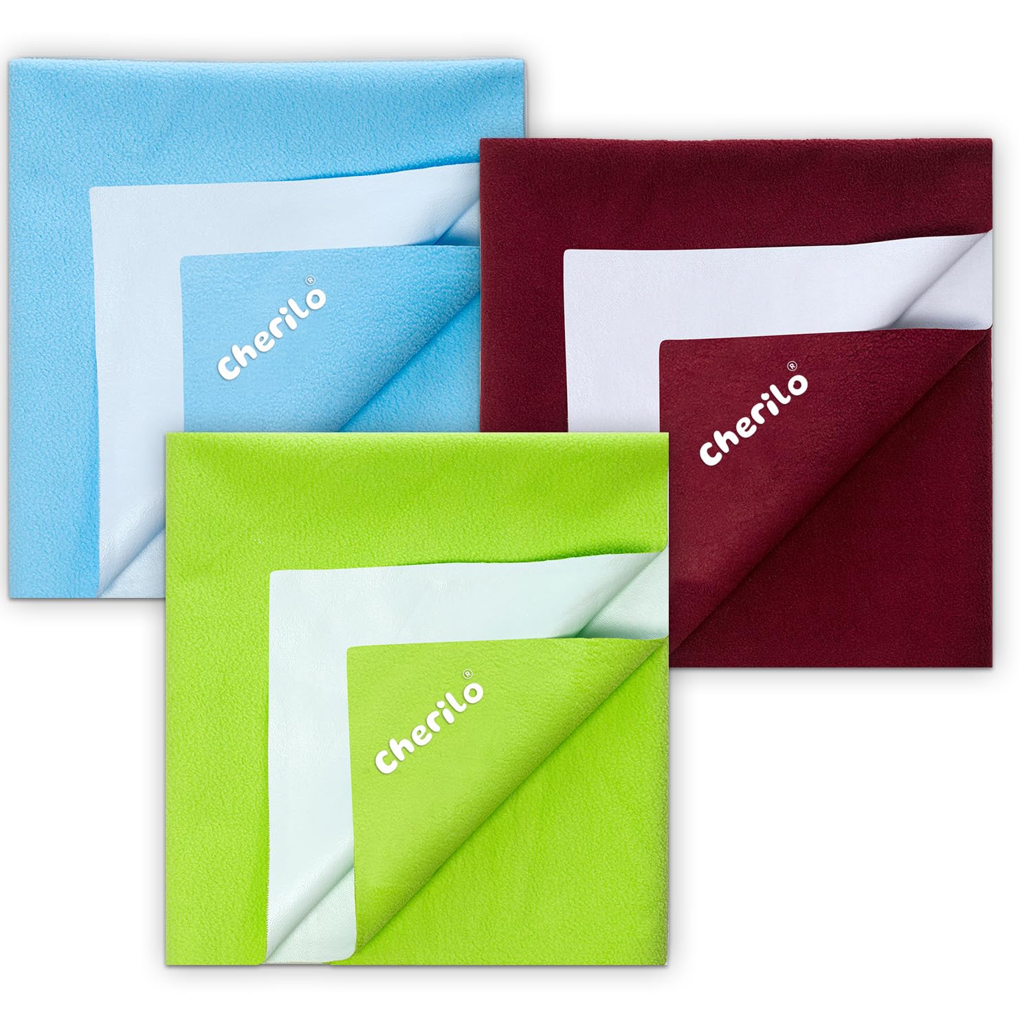 Maroon + Pista Green + Sky Blue