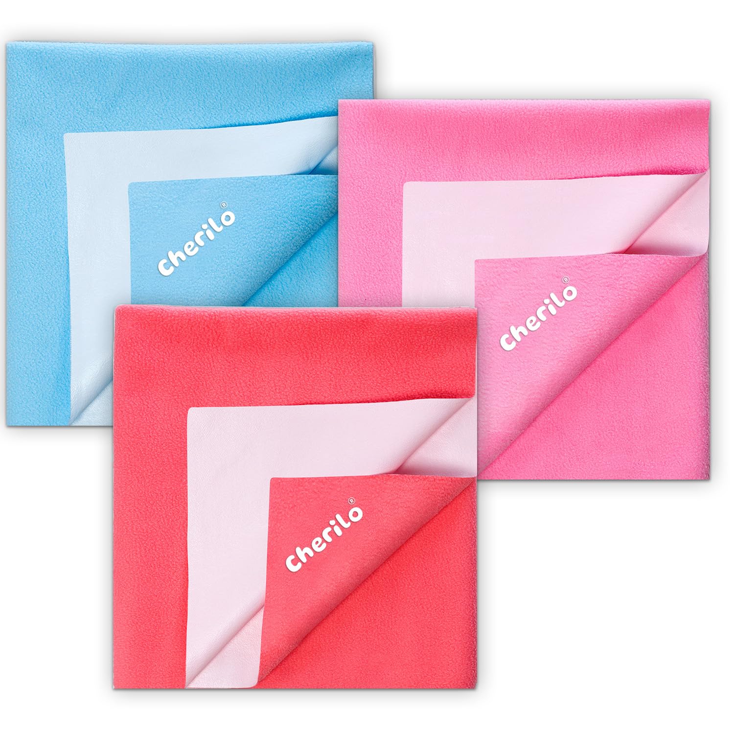 Pink + Salmon Rose + Sky Blue