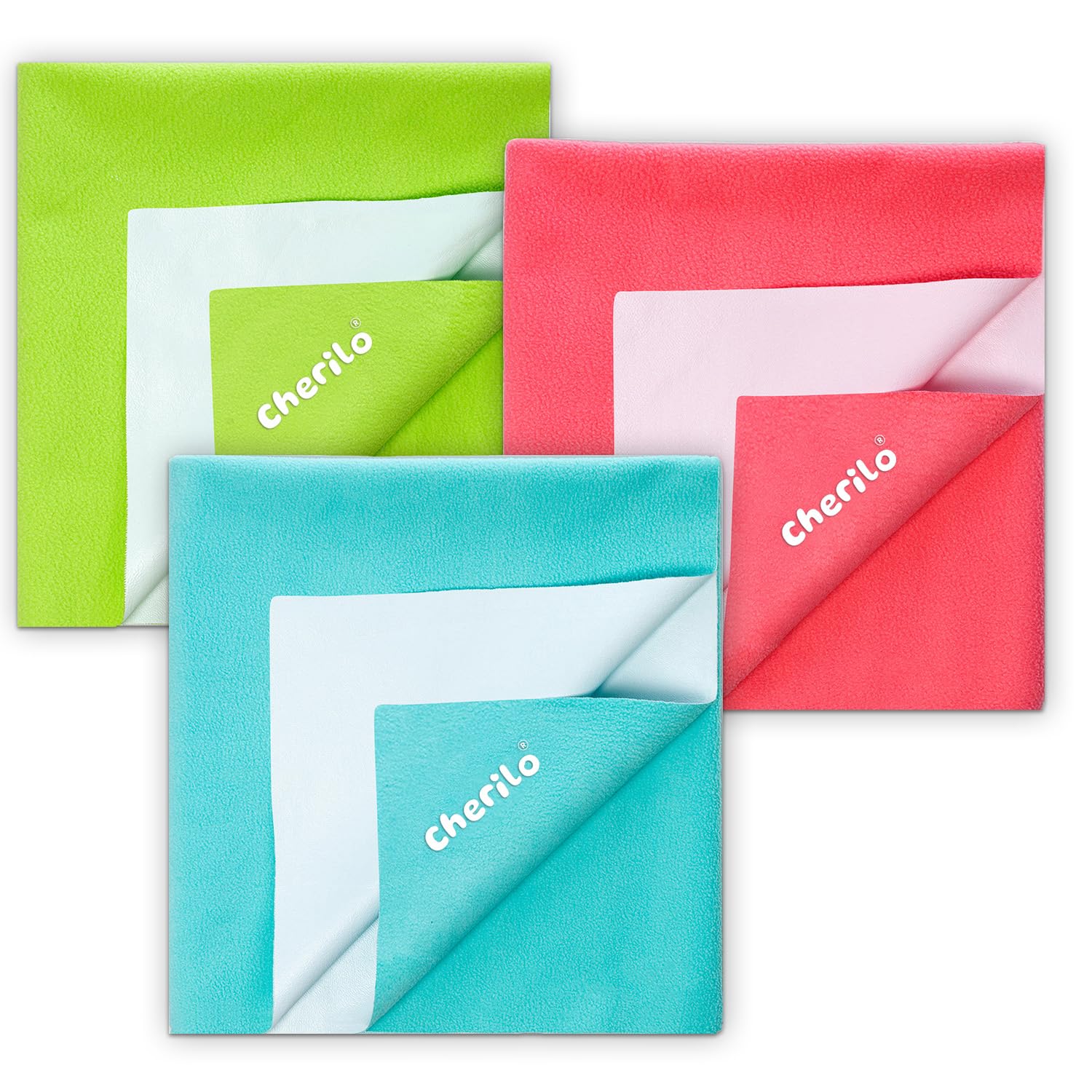 Sea Green + Pista Green + Salmon Rose