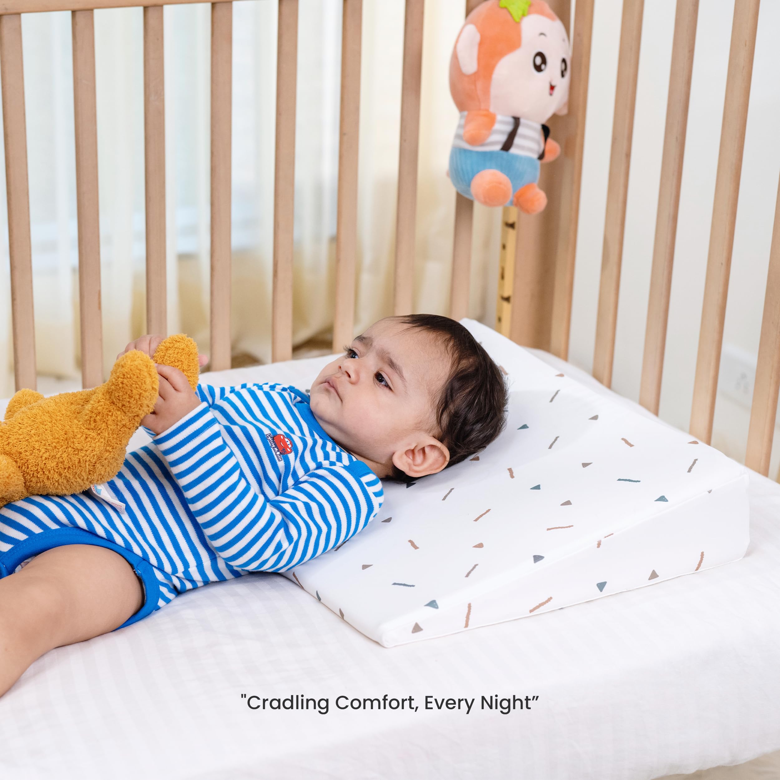 Half Size Baby Wedge Pillow | Elevated Support for Acid Reflux & Colic Secondary image