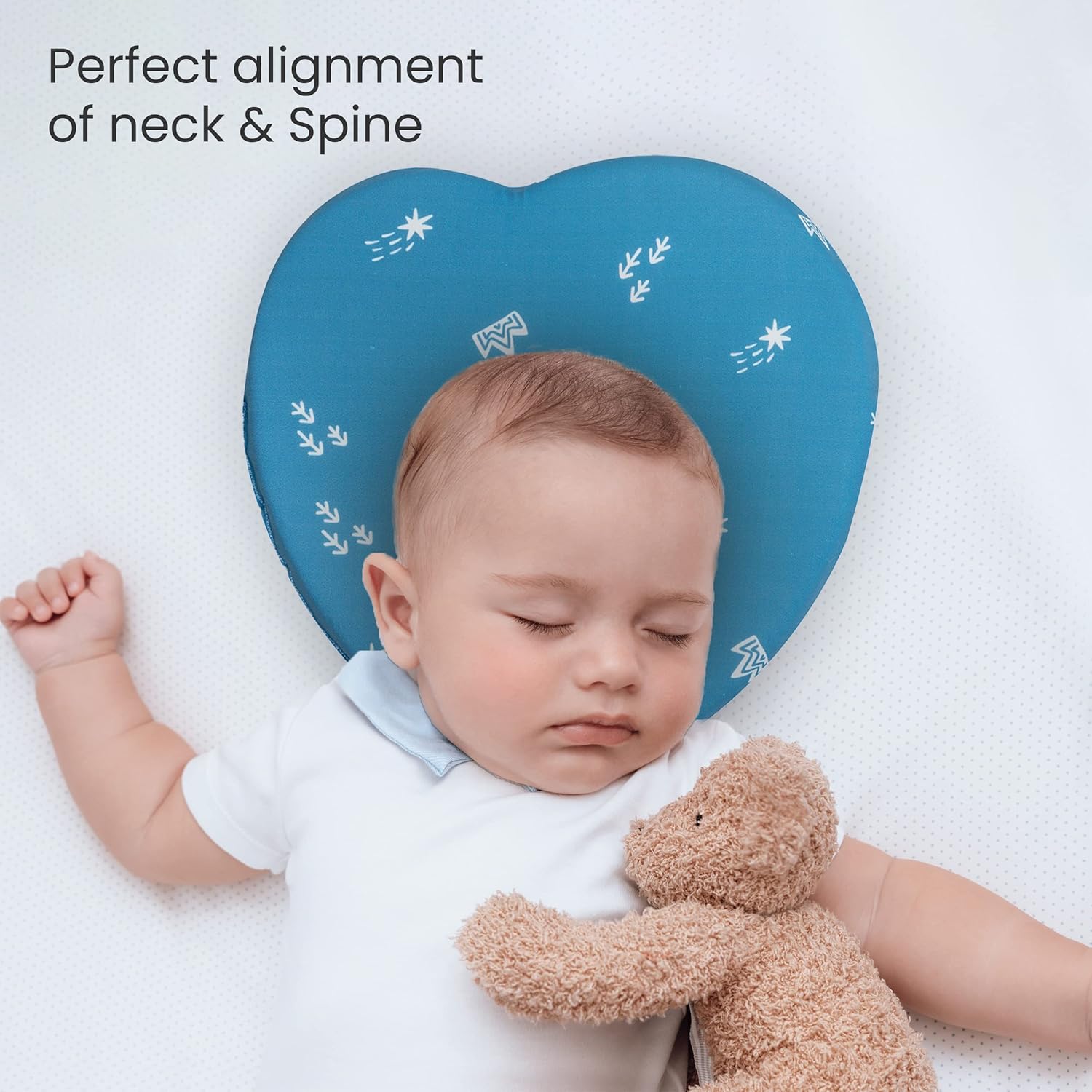 Memory Foam Baby Head Shaper Pillow (0–12 Months) Secondary image