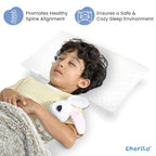 Adjustable Microfiber Kids Pillow | Soft Cover, 12x18 Inches