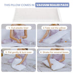 Adjustable Microfiber Kids Pillow | Soft Cover, 12x18 Inches
