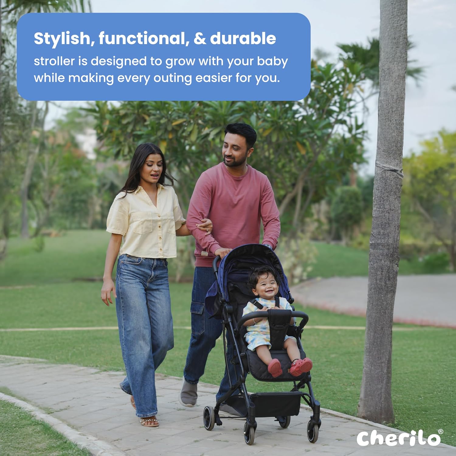 Baby Stroller (0–3 Years) Foldable | Recline, 5-Point Harness Secondary image