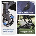 Baby Stroller (0–3 Years) Foldable | Recline, 5-Point Harness