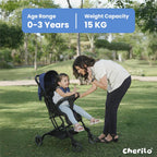 Baby Stroller (0–3 Years) Foldable | Recline, 5-Point Harness