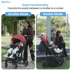 Baby Stroller Cum Rocker (0–3 Years) Reversible Handle | Recline, 5-Point Harness