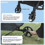 Baby Stroller Cum Rocker (0–3 Years) Reversible Handle | Recline, 5-Point Harness