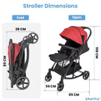 Baby Stroller Cum Rocker (0–3 Years) Reversible Handle | Recline, 5-Point Harness