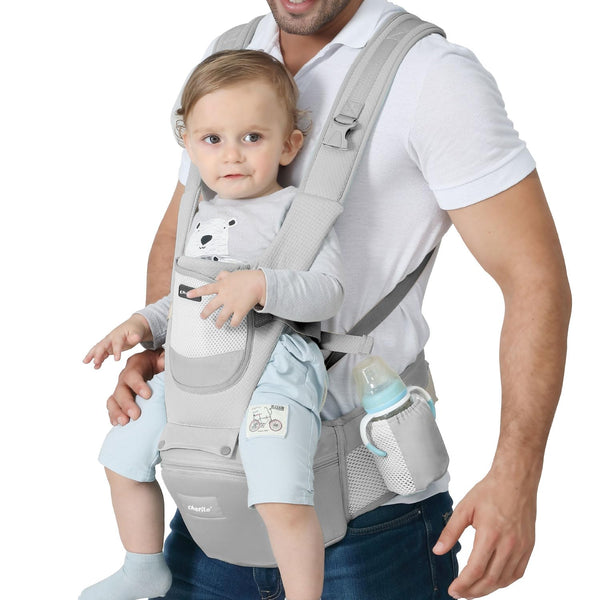 4-in-1 Baby Carrier with Hip Seat (0–3 Years) Adjustable up to 15 kg