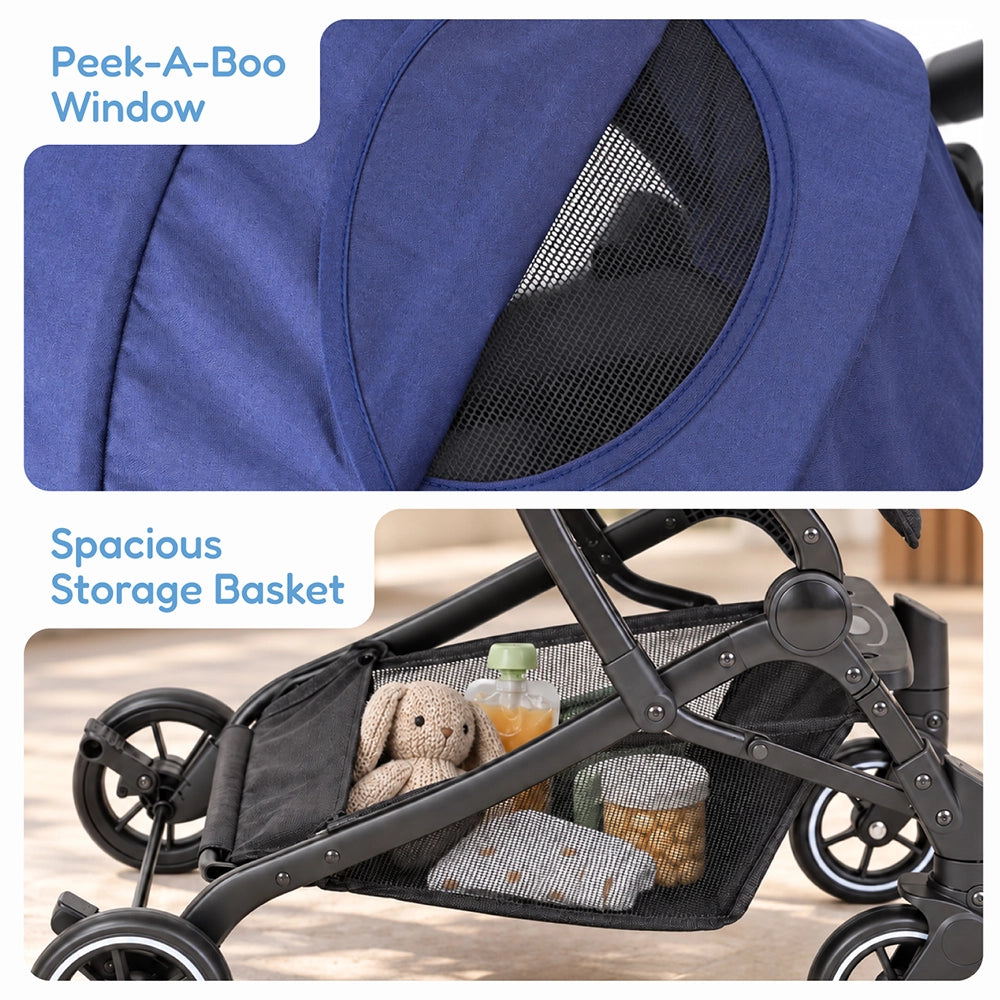 Baby Stroller (0–3 Years) Foldable | Recline, 5-Point Harness Secondary image